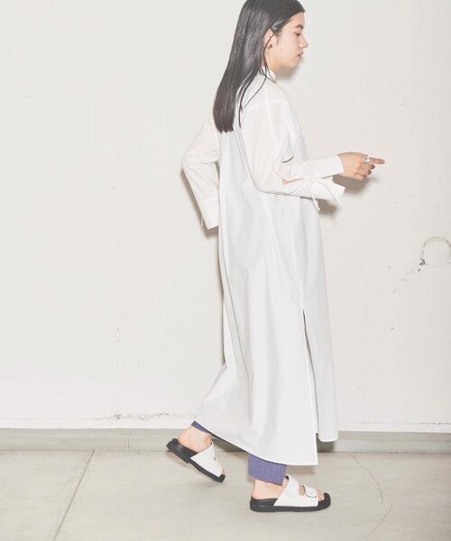 ENsMOL.（エンスモール）の「スリットシャツワンピース（ワンピース/ドレス・レディース・オレンジ/オフシロ・FREE）」の15枚目の写真