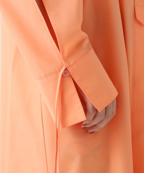 ENsMOL.（エンスモール）の「スリットシャツワンピース（ワンピース/ドレス・レディース・オレンジ/オフシロ・FREE）」の8枚目の写真