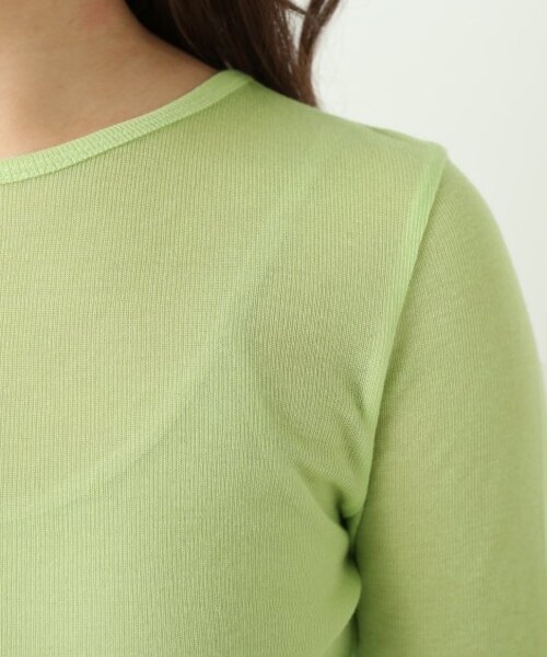 ENsMOL.（エンスモール）の「クルーネックシアープルオーバー（トップス・レディース・クロ/オレンジ/オフシロ/ラベンダー/キミドリ・FREE）」の13枚目の写真