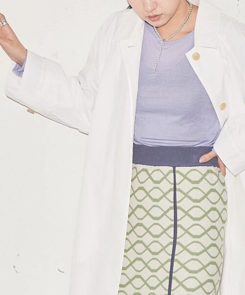 ENsMOL.（エンスモール）の「クルーネックシアープルオーバー（トップス・レディース・クロ/オレンジ/オフシロ/ラベンダー/キミドリ・FREE）」の4枚目の写真