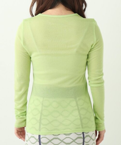 ENsMOL.（エンスモール）の「クルーネックシアープルオーバー（トップス・レディース・クロ/オレンジ/オフシロ/ラベンダー/キミドリ・FREE）」の10枚目の写真