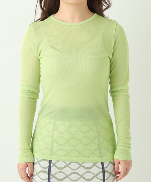 ENsMOL.（エンスモール）の「クルーネックシアープルオーバー（トップス・レディース・クロ/オレンジ/オフシロ/ラベンダー/キミドリ・FREE）」の8枚目の写真