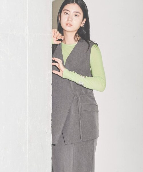 ENsMOL.（エンスモール）の「クルーネックシアープルオーバー（トップス・レディース・クロ/オレンジ/オフシロ/ラベンダー/キミドリ・FREE）」の6枚目の写真