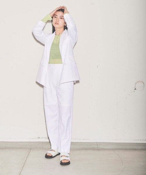 ENsMOL.（エンスモール）の「クルーネックシアープルオーバー（トップス・レディース・クロ/オレンジ/オフシロ/ラベンダー/キミドリ・FREE）」の7枚目の写真