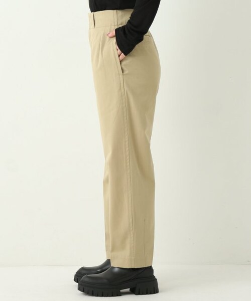 ENsMOL.（エンスモール）の「ツイルハイウエストパンツ（パンツ・レディース・クロ/ベージュ/オフシロ・S/XS）」の6枚目の写真