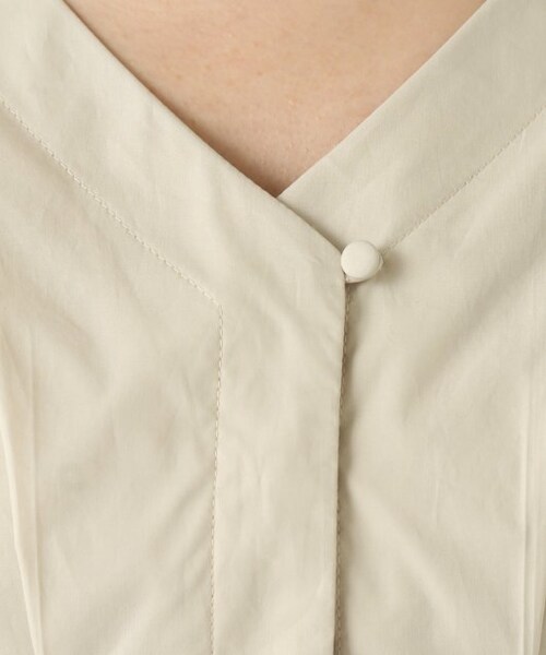 ENsMOL.（エンスモール）の「ウエストフィットロングカフスブラウス（トップス・レディース・クロ/ベージュ/オフシロ・FREE）」の11枚目の写真