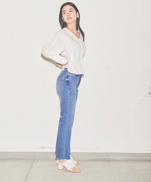 ENsMOL.（エンスモール）の「ウエストフィットロングカフスブラウス（トップス・レディース・クロ/ベージュ/オフシロ・FREE）」の22枚目の写真