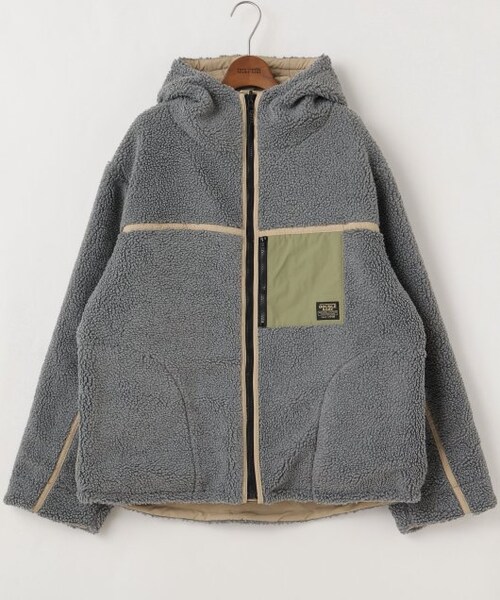 DOUBLE NAME（ダブルネーム）の「リバーシブルマウンテンパーカーブルゾン（ジャケット/アウター・レディース・サックス/ベージュ/スミクロ・FREE）」の19枚目の写真