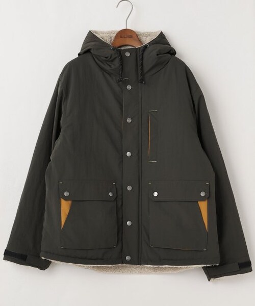 DOUBLE NAME（ダブルネーム）の「リバーシブルマウンテンパーカーブルゾン（ジャケット/アウター・レディース・サックス/ベージュ/スミクロ・FREE）」の3枚目の写真