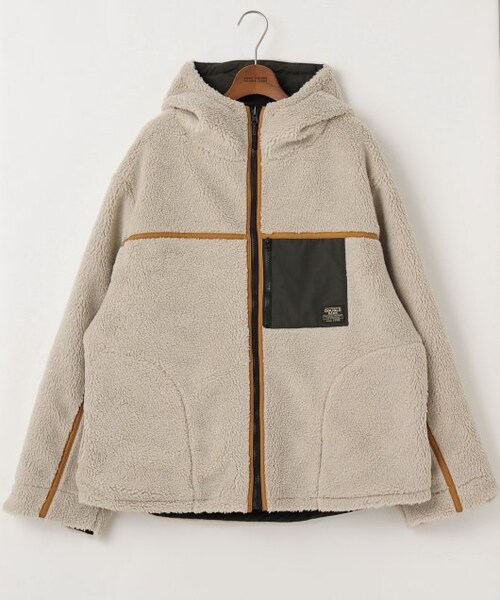 DOUBLE NAME（ダブルネーム）の「リバーシブルマウンテンパーカーブルゾン（ジャケット/アウター・レディース・サックス/ベージュ/スミクロ・FREE）」の20枚目の写真