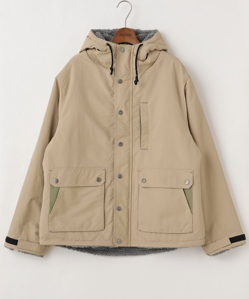 DOUBLE NAME（ダブルネーム）の「リバーシブルマウンテンパーカーブルゾン（ジャケット/アウター・レディース・サックス/ベージュ/スミクロ・FREE）」の2枚目の写真