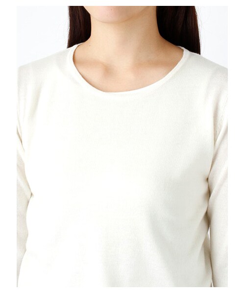 earth music&ecology（アースミュージックアンドエコロジー）の「ニットプルオーバー+千鳥ワンピースSET（ワンピース・レディース・アイボリー/杢グレー/ブラック・S/M）」の4枚目の写真