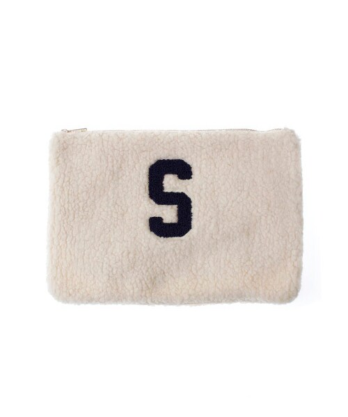 earth music&ecology（アースミュージックアンドエコロジー）の「ボアクラッチバッグ（バッグ・ポーチ・レディース・アイボリー/ブラック/カーキ・F）」の7枚目の写真