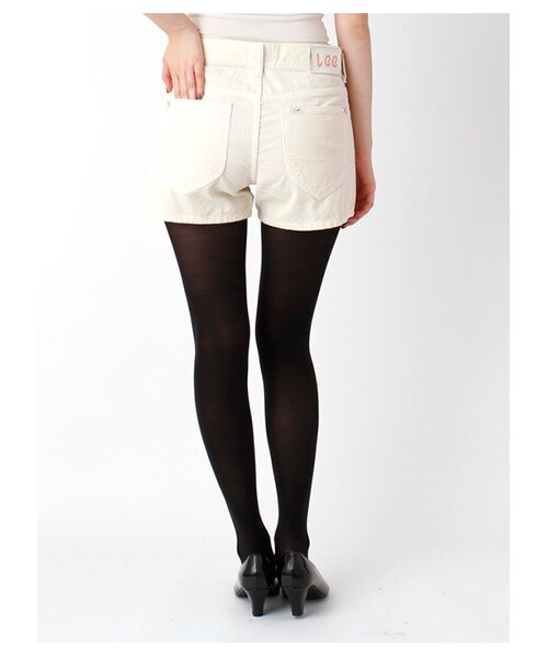 earth music&ecology（アースミュージックアンドエコロジー）の「Lee コーデュロイショートパンツ（ショートパンツ・レディース・ホワイト/ダークグレー/ピンク・XS/S/M）」の3枚目の写真
