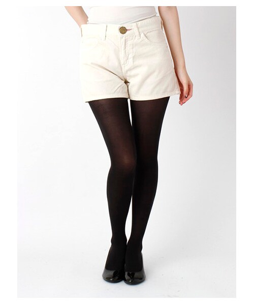 earth music&ecology（アースミュージックアンドエコロジー）の「Lee コーデュロイショートパンツ（ショートパンツ・レディース・ホワイト/ダークグレー/ピンク・XS/S/M）」の7枚目の写真