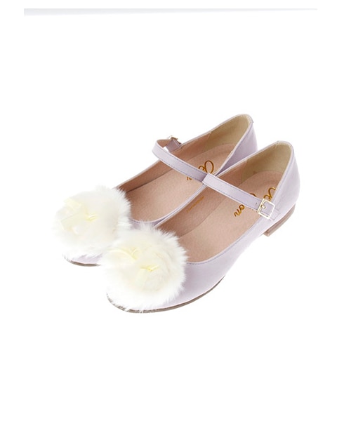 E hyphen world gallery Bon Bon(イーハイフンワールドギャラリーボンボン)の「Fur Puff Shoes(パンプス・レディース・オフホワイト/ブラック/ピンク/ラベンダー・S/M/L)」の3枚目の写真