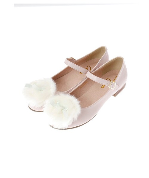E hyphen world gallery Bon Bon(イーハイフンワールドギャラリーボンボン)の「Fur Puff Shoes(パンプス・レディース・オフホワイト/ブラック/ピンク/ラベンダー・S/M/L)」の5枚目の写真
