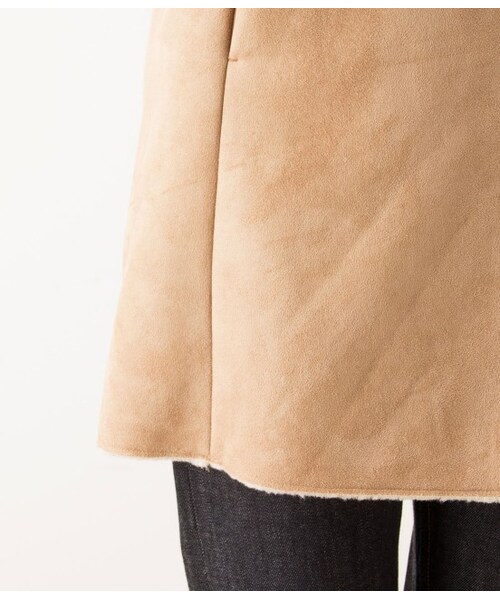 LE JUN（ルジュン）の「フェイクムートンフーデットブルゾン（ブルゾン・レディース・オフホワイト/ベージュ・S/M）」の10枚目の写真