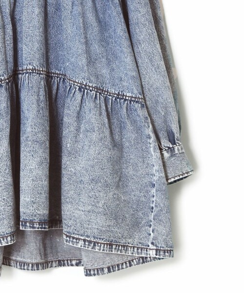 w closet(ダブルクローゼット)の「★先行予約★【Alley】セーラーカラーティアードミニワンピース【1月下旬入荷】(ワンピース/ドレス・レディース・ケミカルブルー・FREE)」の6枚目の写真