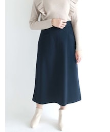 Te chichi（テチチ）の「メルトン台形スカート（スカート）」