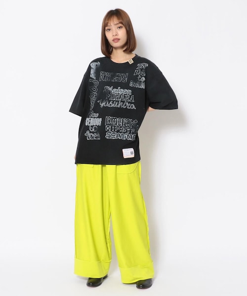 【MIHARAYASUHIRO】Inside-out Pants ワイドシルエット 全２色 INSIDE OUT PANTS(36 BLACK): Maison MIHARA YASUHIRO: WOMENS