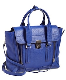 3.1 Phillip Lim | 3.1 Phillip Lim 'Medium Pashli' Shark Embossed Leather Satchel(ショルダーバッグ)