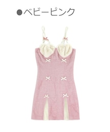 Bobon21 | 甘辛ハート型カップニットキャミワンピース-全２色-(ワンピース)