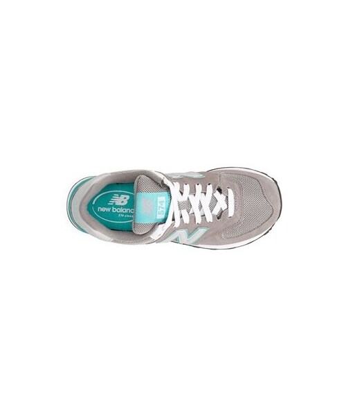 NEW BALANCE（ニューバランス）の「New Balance '574' Sneaker (Women)（スニーカー・レディース・Grey/ Green/Grey/ Teal/ Grey/Grey/ Grey・5 B/8 B/5.5 B/8.5 B/7.5 B/6 B/6.5 B/7 B/10 B/9 B/9.5 B/11 B）」の2枚目の写真