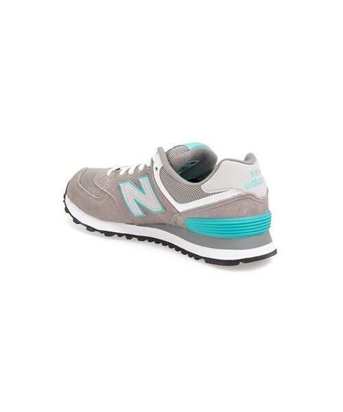 NEW BALANCE（ニューバランス）の「New Balance '574' Sneaker (Women)（スニーカー・レディース・Grey/ Green/Grey/ Teal/ Grey/Grey/ Grey・5 B/8 B/5.5 B/8.5 B/7.5 B/6 B/6.5 B/7 B/10 B/9 B/9.5 B/11 B）」の3枚目の写真