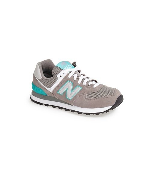 NEW BALANCE（ニューバランス）の「New Balance '574' Sneaker (Women)（スニーカー・レディース・Grey/ Green/Grey/ Teal/ Grey/Grey/ Grey・5 B/8 B/5.5 B/8.5 B/7.5 B/6 B/6.5 B/7 B/10 B/9 B/9.5 B/11 B）」の5枚目の写真