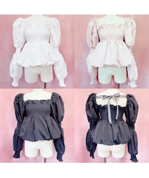 lilLilly | バルーンパフブラウス【2022S/S】(トップス)