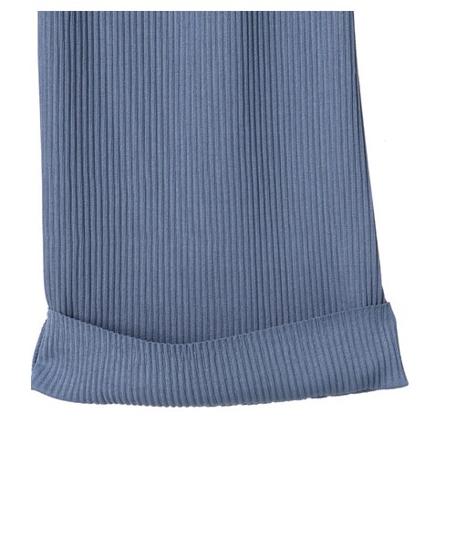 Green　Parks（グリーンパークス）の「・RAY CASSIN セルフカットプリーツパンツ（パンツ・ブラック/ピンク/ベージュ/グリーン/ブルー・F）」の8枚目の写真