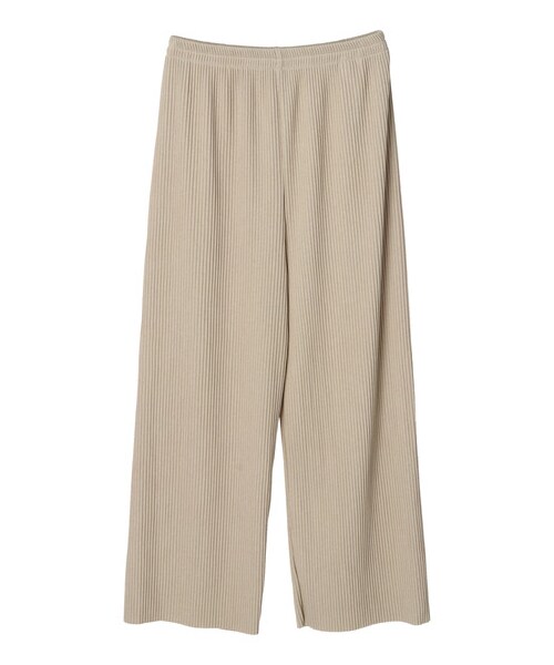 Green　Parks（グリーンパークス）の「・RAY CASSIN セルフカットプリーツパンツ（パンツ・ブラック/ピンク/ベージュ/グリーン/ブルー・F）」の18枚目の写真