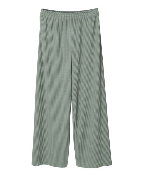 Green　Parks（グリーンパークス）の「・RAY CASSIN セルフカットプリーツパンツ（パンツ・ブラック/ピンク/ベージュ/グリーン/ブルー・F）」の19枚目の写真