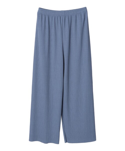 Green　Parks（グリーンパークス）の「・RAY CASSIN セルフカットプリーツパンツ（パンツ・ブラック/ピンク/ベージュ/グリーン/ブルー・F）」の20枚目の写真