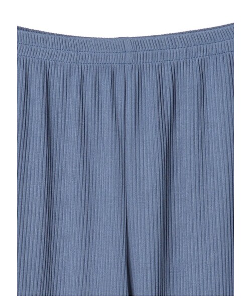 Green　Parks（グリーンパークス）の「・RAY CASSIN セルフカットプリーツパンツ（パンツ・ブラック/ピンク/ベージュ/グリーン/ブルー・F）」の4枚目の写真