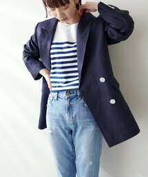 COLLAGE GALLARDAGALANTE（コラージュガリャルダガランテ）の「リネンヘリンボンジャケット（ベスト）」