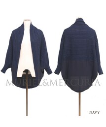 MURIEL&MERCURIA | シフォンドッキングドルマンカーディガン(カーディガン/ボレロ)