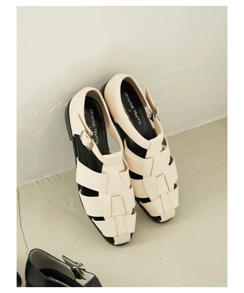 earth music&ecology（アースミュージックアンドエコロジー）の「【予約】ORiental TRaffic グルカサンダル（シューズ・アイボリー/ブラック・S/M/L）」の9枚目の写真