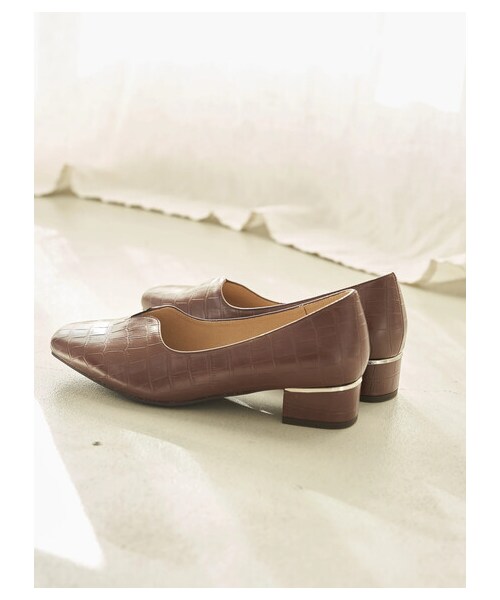 earth music&ecology（アースミュージックアンドエコロジー）の「【予約】ORiental TRaffic スリットヒールパンプス（シューズ・ブラック/グレーベージュ/ブラウン・35/36/37/38/39）」の12枚目の写真