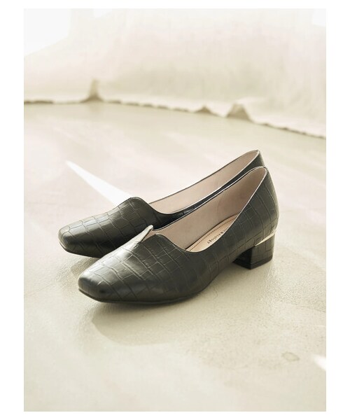 earth music&ecology（アースミュージックアンドエコロジー）の「【予約】ORiental TRaffic スリットヒールパンプス（シューズ・ブラック/グレーベージュ/ブラウン・35/36/37/38/39）」の10枚目の写真
