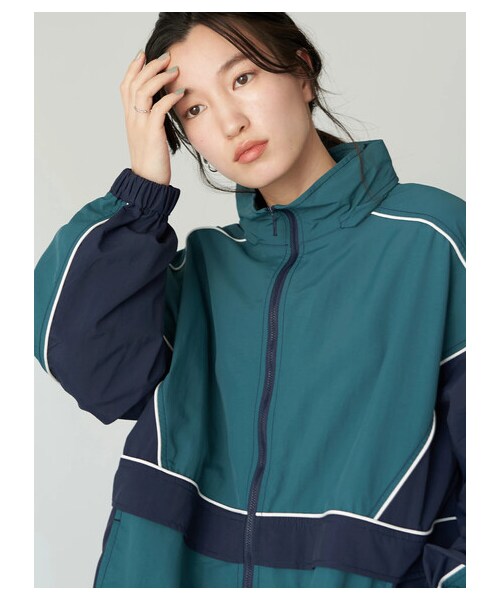 earth music&ecology（アースミュージックアンドエコロジー）の「【予約】アノラック（ジャケット/アウター・ブラック/グレーベージュ/ブルーグリーン・F）」の17枚目の写真