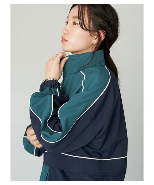 earth music&ecology（アースミュージックアンドエコロジー）の「【予約】アノラック（ジャケット/アウター・ブラック/グレーベージュ/ブルーグリーン・F）」の16枚目の写真