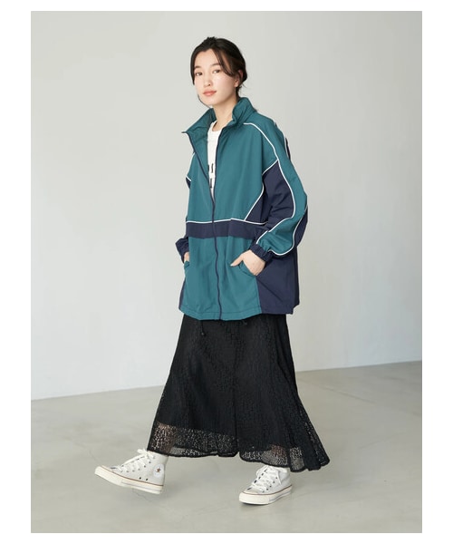 earth music&ecology（アースミュージックアンドエコロジー）の「【予約】アノラック（ジャケット/アウター・ブラック/グレーベージュ/ブルーグリーン・F）」の13枚目の写真