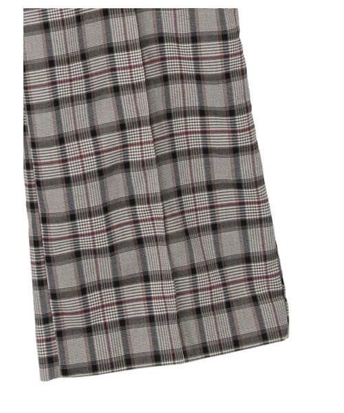 earth music&ecology（アースミュージックアンドエコロジー）の「【予約】チェック柄ワイドパンツ（パンツ・ライトベージュ/ブラウン・S/M）」の11枚目の写真