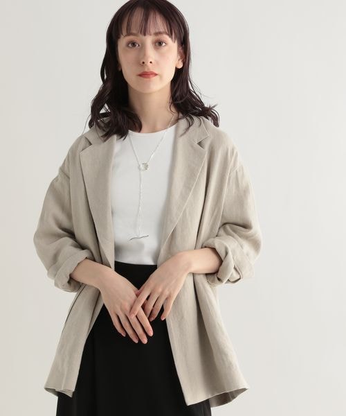 ✨新品・未試着✨限定値下げ✨BABYLONE ヘビーリネンテーラードジャケット BABYLONE（バビロン）の「BABYLONE/リネンジャケット