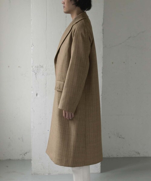AURALEE(オーラリー)の「AURALEE BLUE FACED WOOL CHESTERCOAT(その他・メンズ・MIX BEIGE/MIX CCL・3/4)」の4枚目の写真