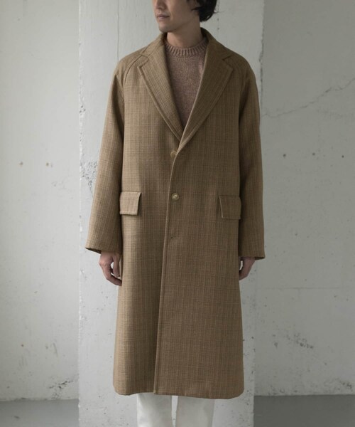 AURALEE(オーラリー)の「AURALEE BLUE FACED WOOL CHESTERCOAT(その他・メンズ・MIX BEIGE/MIX CCL・3/4)」の3枚目の写真