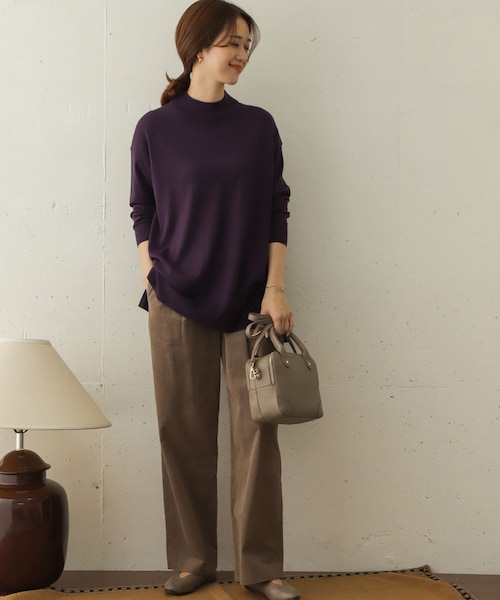 URBAN RESEARCH DOORS - 新品 モックネックチュニックニット モカ アーバンリサーチDOORS URBAN RESEARCH DOORS（アーバンリサーチドアーズ）の「モックネック