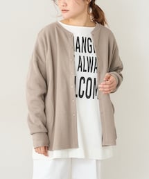 PUAL CE CIN（ピュアルセシン）の「ワッフル前開きロングスリーブ（Tシャツ/カットソー）」